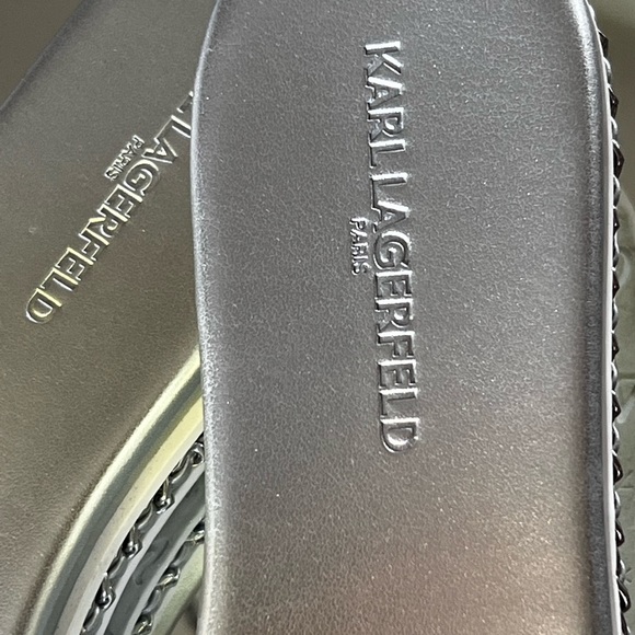 Karl Lagerfeld Paris opaque sandals ~ size 9 - Picture 4 of 5